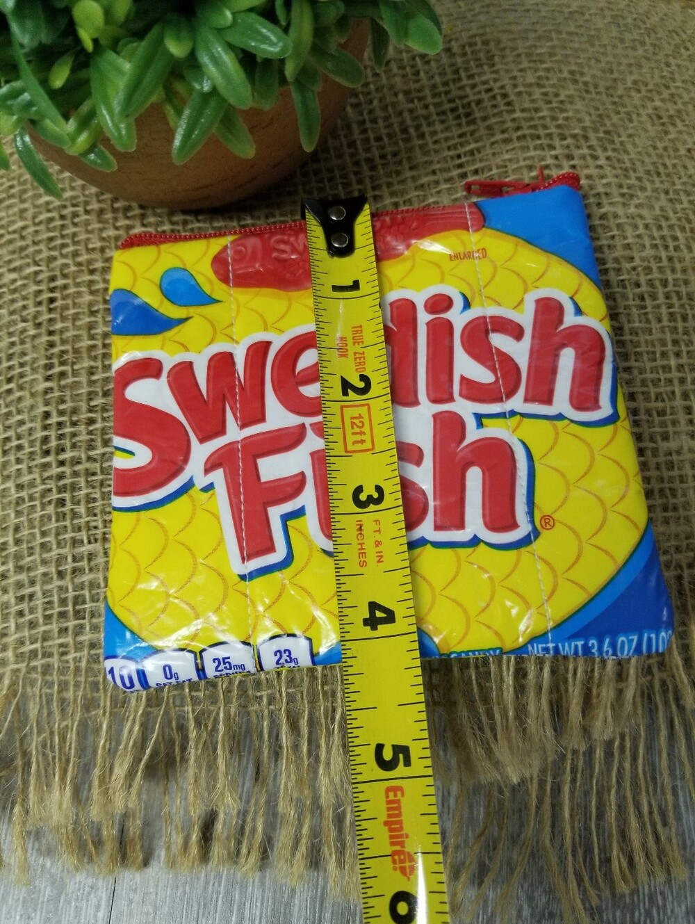 Swedish Fish Candy Wrapper Zippered Pouch - Picture 5 of 6
